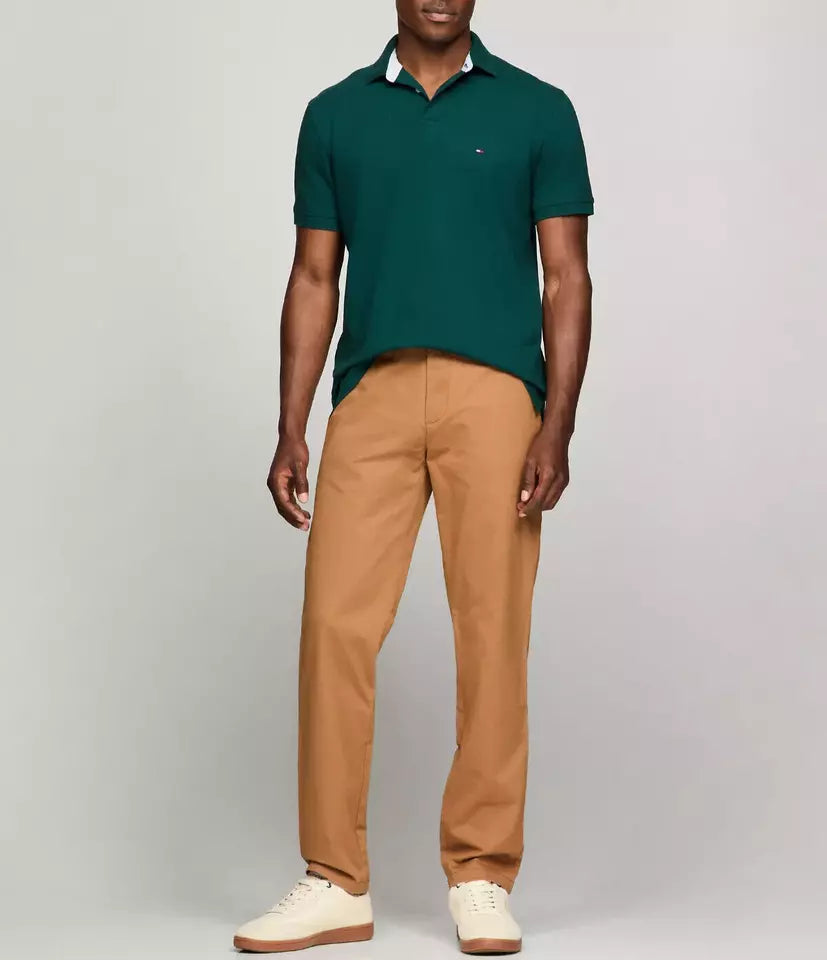 Tommy Hilfiger Men's SLIM Fit Classic Solid Stretch Mesh Polo Shirt 16 Colors