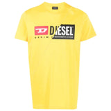 Diesel Denim Division Split Logo Yellow T-Shirt