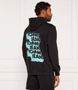 Tommy Jeans Stack Logo Back Graphic Hoodie Men Black (BH)