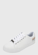 Tenis Blanco-Rosa-Plateado Tommy Hilfiger