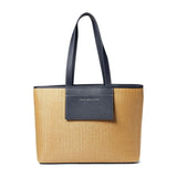 TOMMY HILFIGER Keaton Ii Straw Tote Bag In Tommy _ Navy