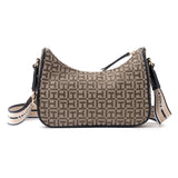 Tommy Hilfiger Riley All Over Monogram Baguette Bag - BEGBRN