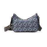 Tommy Hilfiger Riley All Over Monogram Baguette Bag - NVY