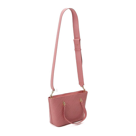 Tommy Hilfiger Refined Embossed Shoulder Bag in Teaberry Pink