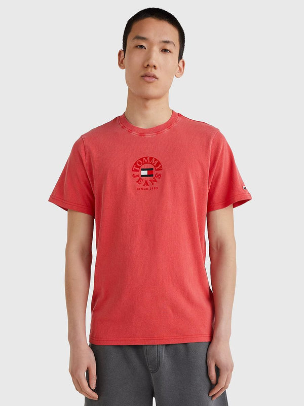 Tommy Jeans Circle Logo T-Shirt Red